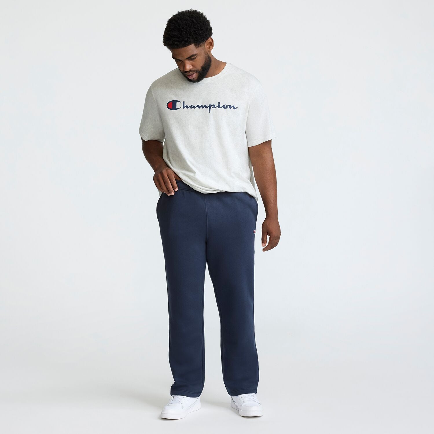 Powerblend Sweatpants. Open Hem. C Logo - Big & Tall - Image 4