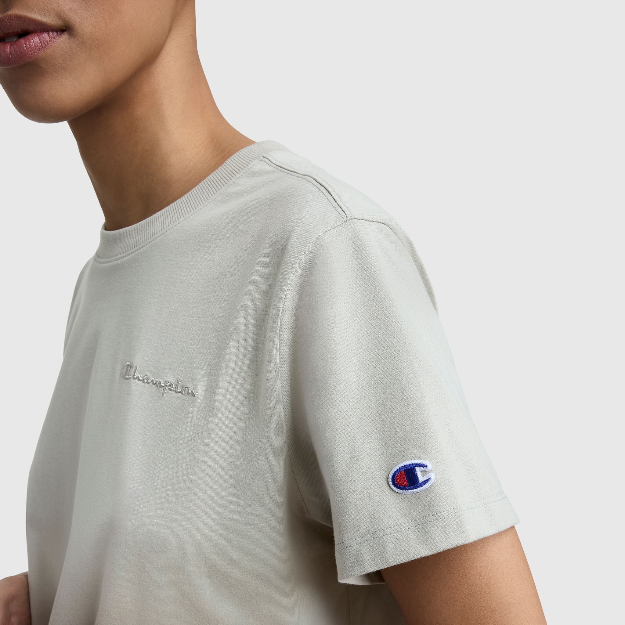 Classic T-Shirt. Tonal Left Chest Script - Image 4